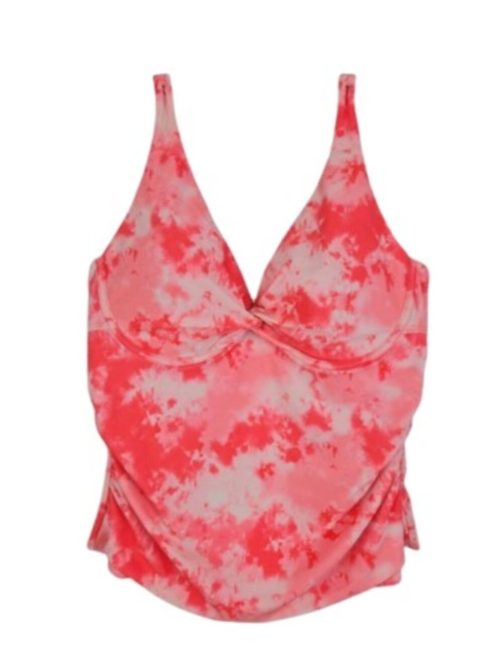 Venus Pink Tie Dye Underwire Tankini Top Size 16